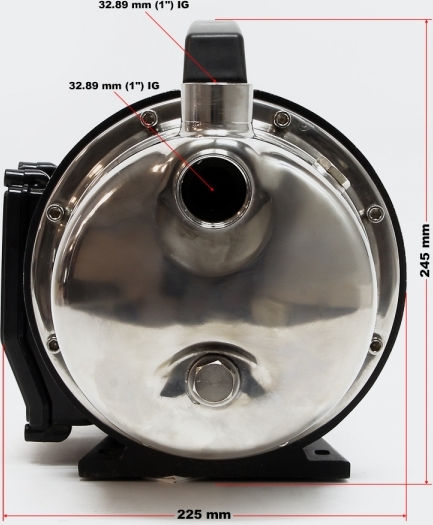 Wiltoc 50758 Едностепенна Еднофазна Водна Помпа Без Резервоар 1100W