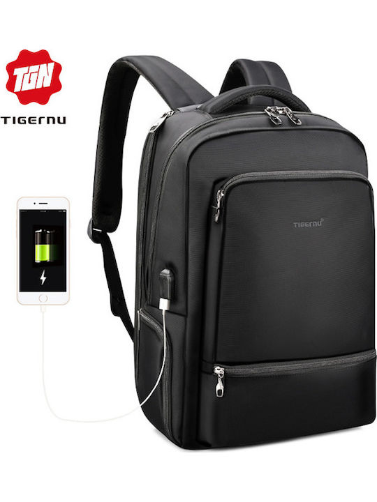 Tigernu T-B3585 Αδιάβροχη Τσάντα Πλάτης για Laptop 15.6" με Θύρα USB σε Μαύρο χρώμα