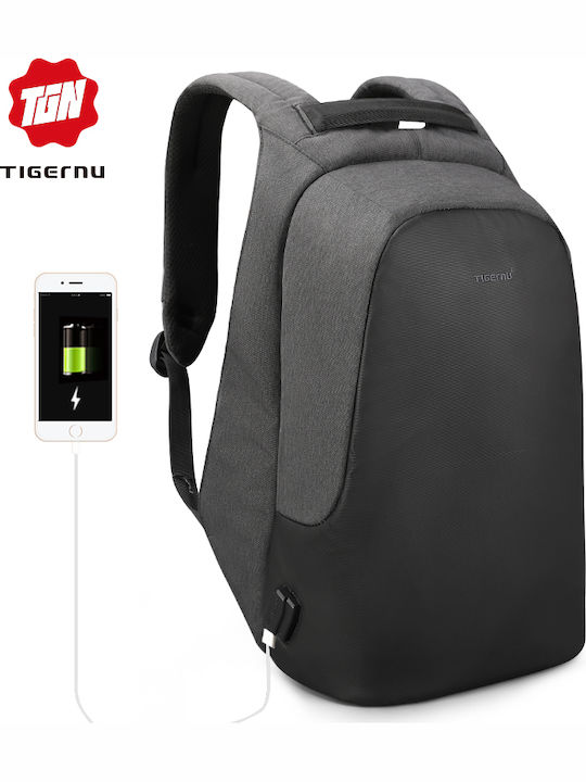 Tigernu T-B3615b Τσάντα Πλάτης για Laptop 15.6" με Θύρα USB σε Μαύρο χρώμα