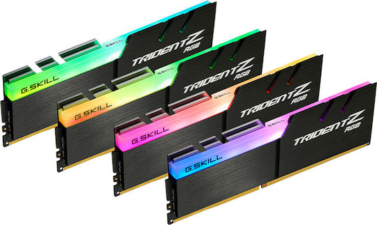 G.Skill Trident Z RGB DDR4 32GB RAM με 4x8GB Modules και Ταχύτητα 3600 για Desktop