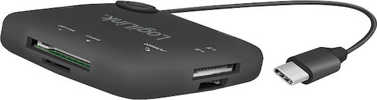 LogiLink USB Хъб с 3 Порта USB 2.0 с USB-C Връзка