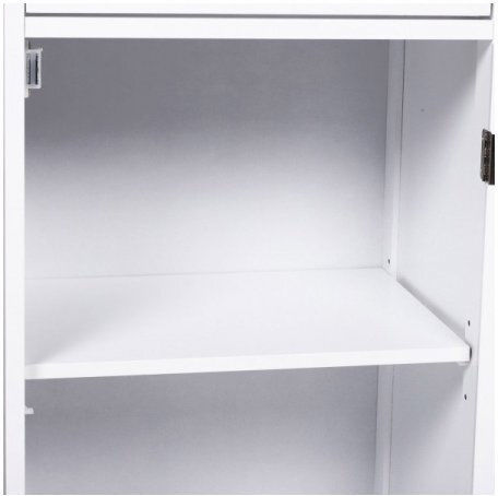 Kleankin Bathroom Cabinet Bathroom Cabinet L43xW34xH77cm White