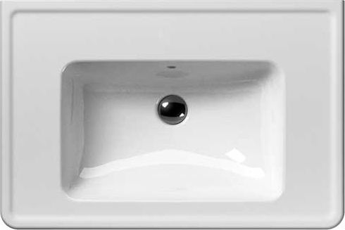 GSI Classic Wall Mounted Wall-mounted Sink Porcelain 75x50x20cm Glossy White