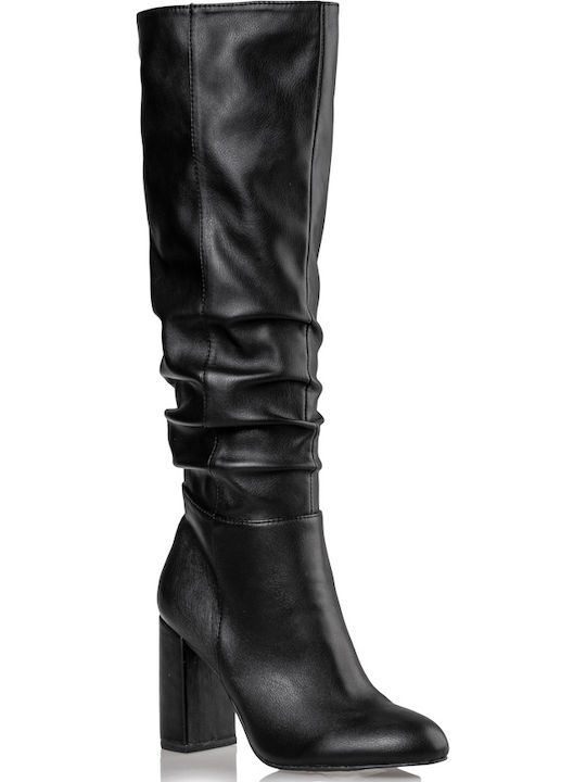 Mairiboo for Envie Bootylicious Γυναικείες Μπότες με Ψηλό Τακούνι Μαύρες