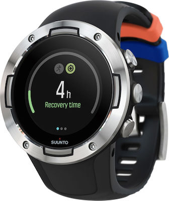 Suunto 5 Stainless Steel 46mm Waterproof Smartwatch with Heart Rate Monitor (Black Steel)