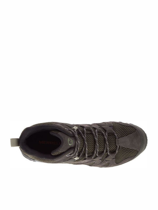 Merrell Alverstone Mid GTX Ανδρικά Ορειβατικά Μποτάκια Αδιάβροχα με Μεμβράνη Gore-Tex Καφέ