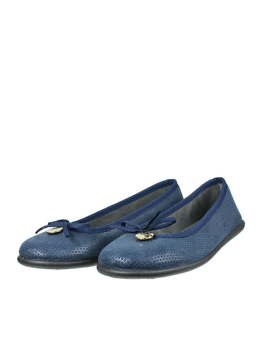 Balerini copii Anatomic Simple Suede Albastru marin