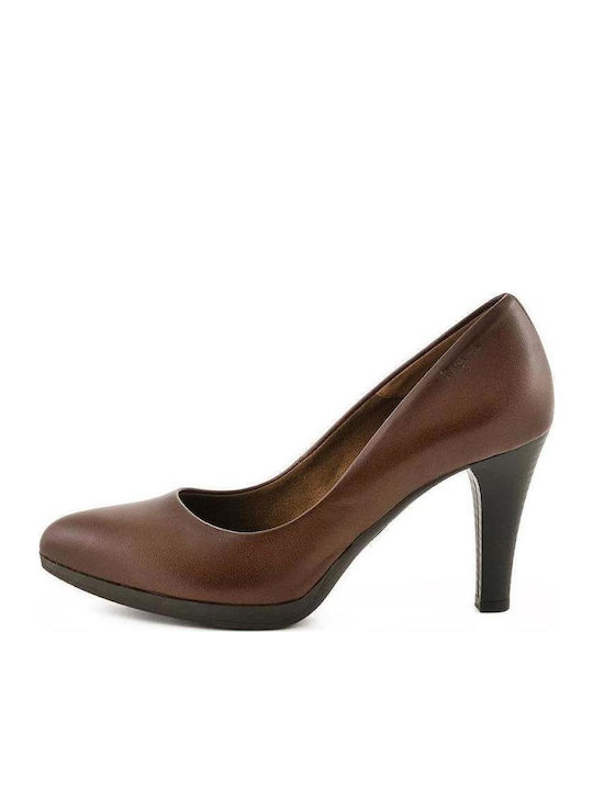 Anatomic Leather Tabac Brown High Heels