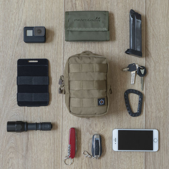 Pentagon Keros Military Pouch Belt made of Cordura Coyote 1.5lt
