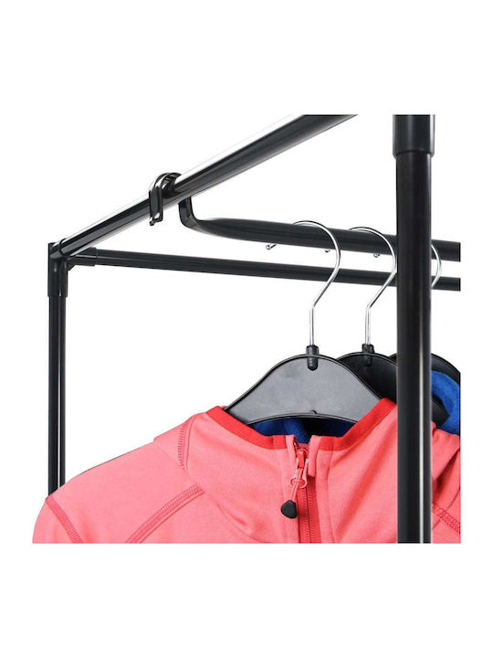 vidaXL Fabric Wardrobe with Zipper in Black Color 75x50x160cm
