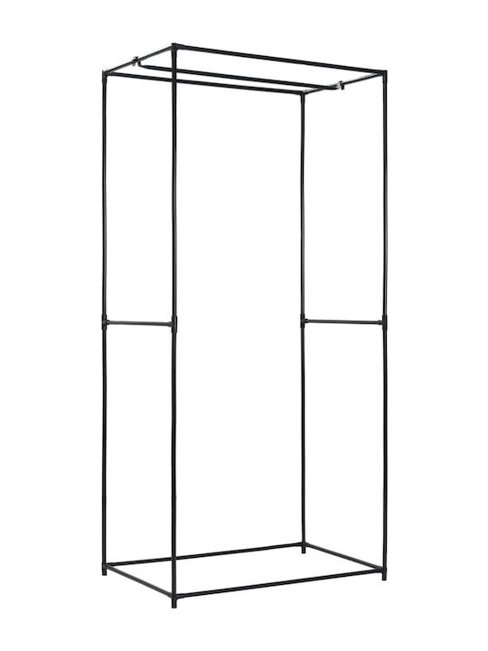 vidaXL Fabric Wardrobe with Zipper in Brown Color 75x50x160cm