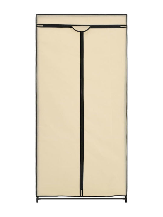 vidaXL Текстилни гардероби с Цип в Бежов Цвят 75x50x160см