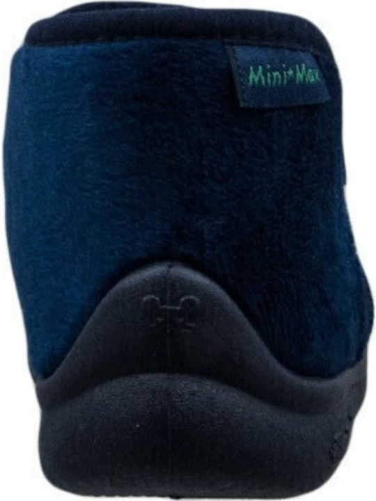 Kinderhausschuhe Stiefel Blau