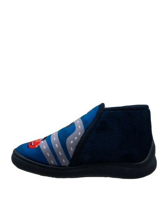 Mini Max Anatomisch Kinderhausschuhe Stiefel Blau Finish