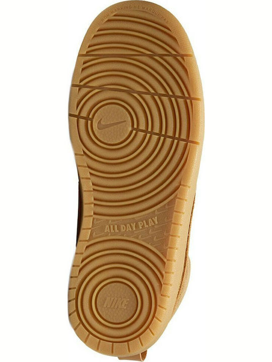 Court Borough Mid 2 Boot Jr Παιδικά Sneakers High Wheat / Wheat Gum Med Brown