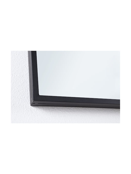 Bizzotto Nucleos Wall Mirror with Black Metallic Frame 90x90cm 1pcs