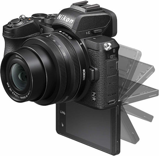 Nikon Z 50 Mirrorless Cameră Kit (Z DX 16-50mm F3.5-6.3 VR) Neagră