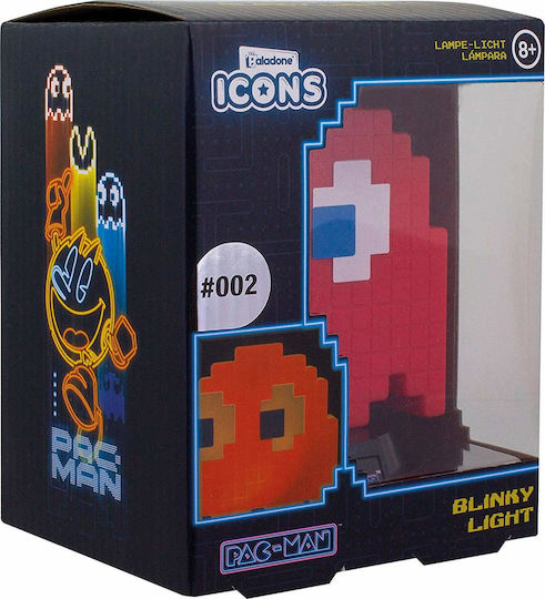 Paladone Παιδικό Διακοσμητικό Φωτιστικό Pac-Man Ghost Κόκκινο 10εκ.