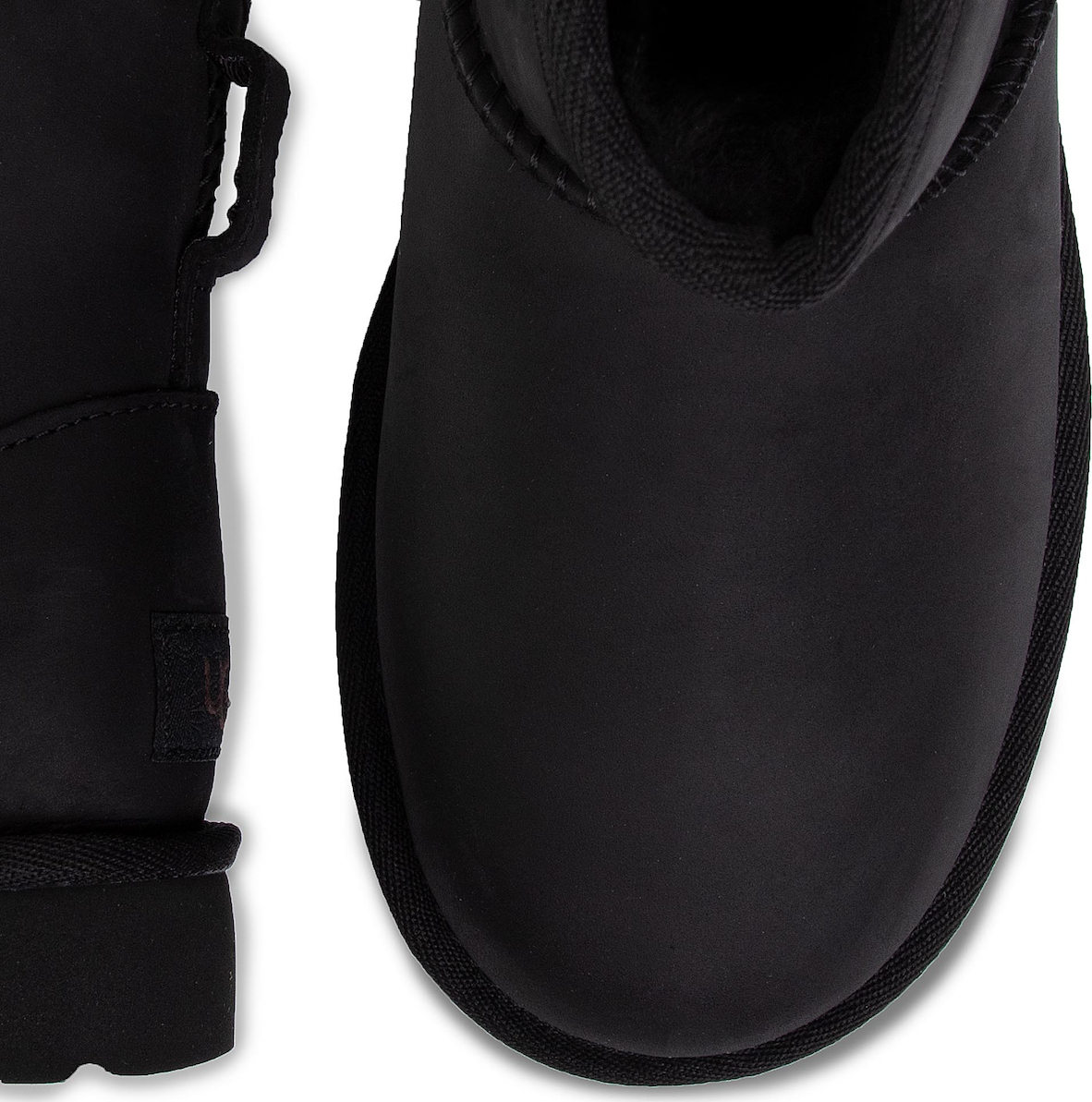 ugg classic mini leather black