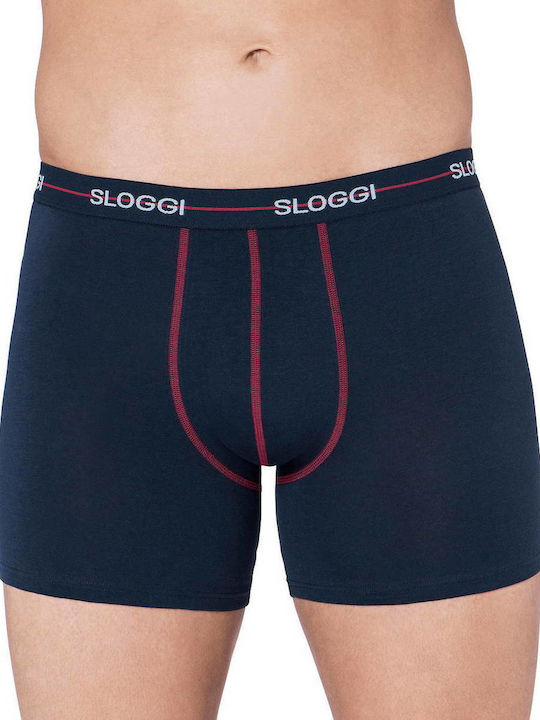 Sloggi Start Short Ανδρικά Μποξεράκια Μπλε 2Pack