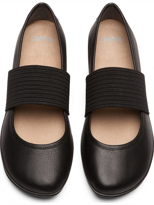 Leather Ballerinas Right Nina Black