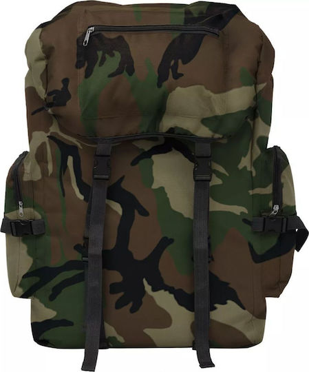 vidaXL Militärischer Rucksack Rucksack aus Polyester Waldland Grün 65Es