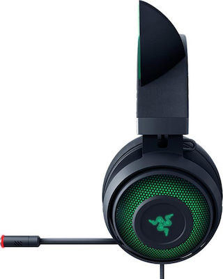 Razer Kraken Kitty Edition Over Ear Gaming Headset με σύνδεση USB