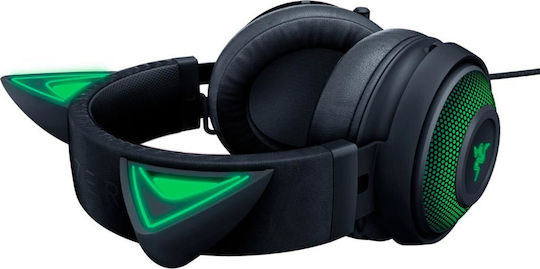 Razer Kraken Kitty Edition Over Ear Gaming Headset με σύνδεση USB