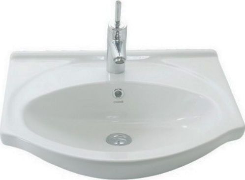 Creavit Smile Ένθετος Νιπτήρας Πορσελάνης 55x50x17.3cm Λευκός
