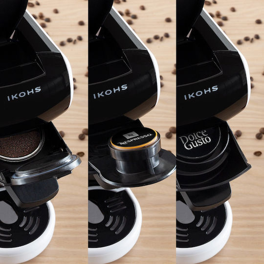 IKOHS Potts Espressor pentru capsule Dolce Gusto Presiune 19bar Negru