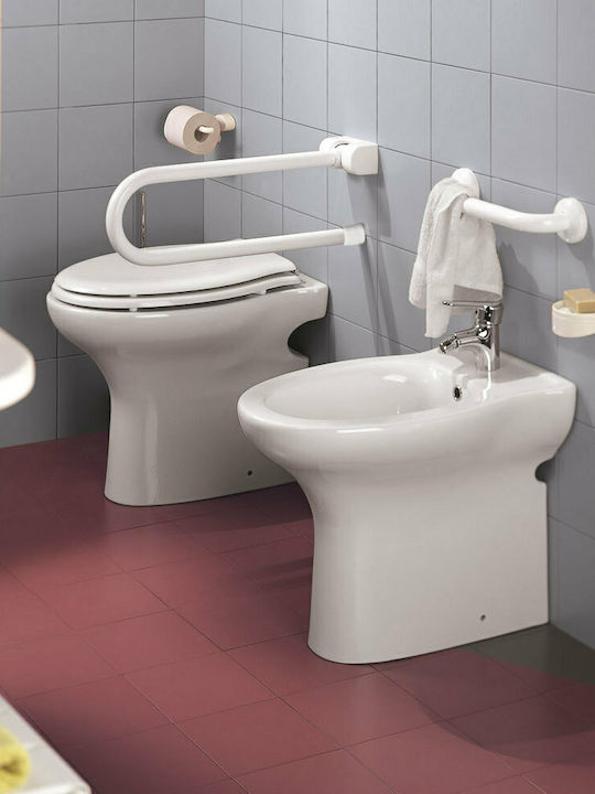 Ponte Giulio Paint Bathroom Grab Bar for Persons with Disabilities 38cm White