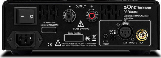Bel Canto REF600M Leistungsverstärker Hi-Fi-Verstärker Mono 600W/4Ω 300W/8Ω Silber