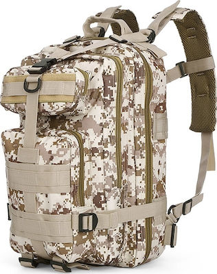 3P Military Military Backpack Backpack Camouflage in Beige Color 30lt