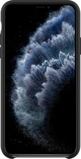 Spigen Silicone Fit Back Cover Σιλικόνης Μαύρο (iPhone 11 Pro Max)