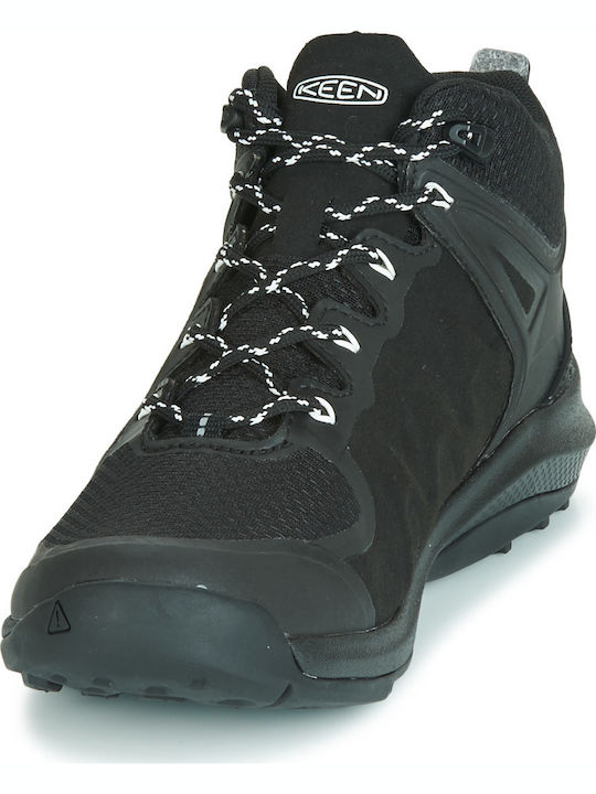 Keen Explore Mid Wp Γυναικεία Ορειβατικά Μποτάκια Αδιάβροχα Μαύρα