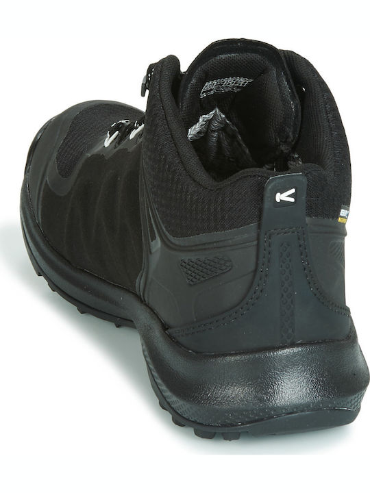 Keen Explore Mid Wp Γυναικεία Ορειβατικά Μποτάκια Αδιάβροχα Μαύρα