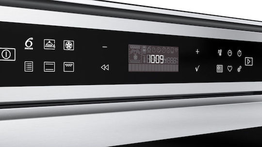 Whirlpool Φούρνος άνω Πάγκου 73lt Π59.5εκ. Inox