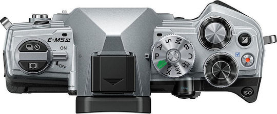 OM-D E-M5 Mark III Spiegellose Kamera Kit (ED 12-200mm F3.5-6.3) Silber