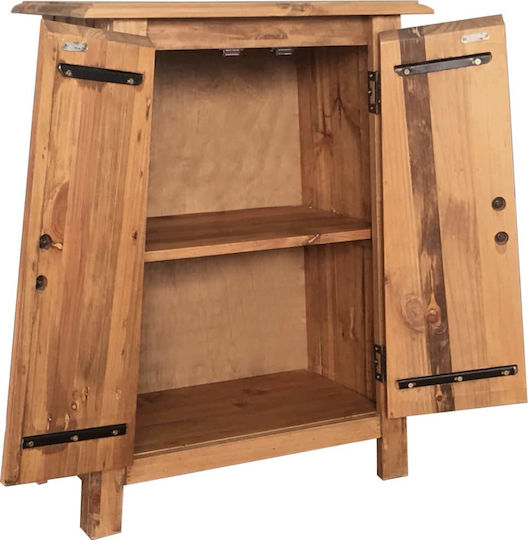 vidaXL Ντουλάπι Μπάνιου 59x32x80cm Φυσικό Ξύλο