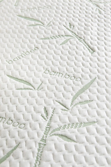 La Luna Protective Cover Single Waterproof with Skirt Bamboo White 100x200+35cm