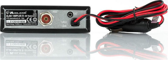 Midland Alan 100 Plus B CB Αυτοκινήτου 2W με Μονόχρωμη Οθόνη