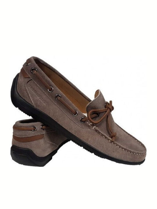Leman Suede Ανδρικά Μοκασίνια σε Γκρι Χρώμα