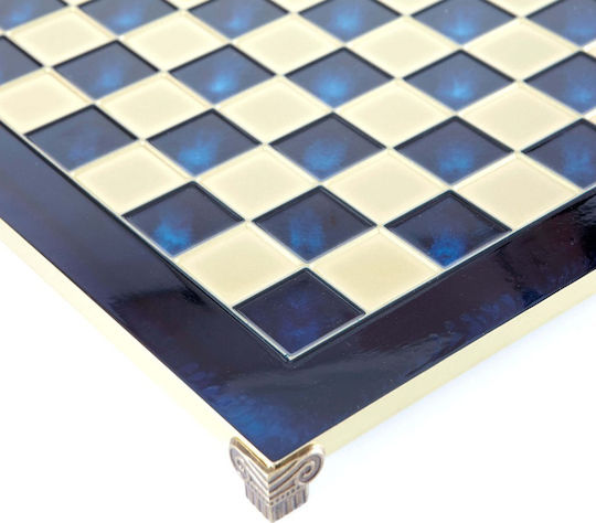 Manopoulos Classic Handmade Chess Metal 36x36cm B36BLU