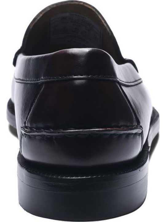 Classic Will Leder Herren Mokassins in Burgundisch Farbe