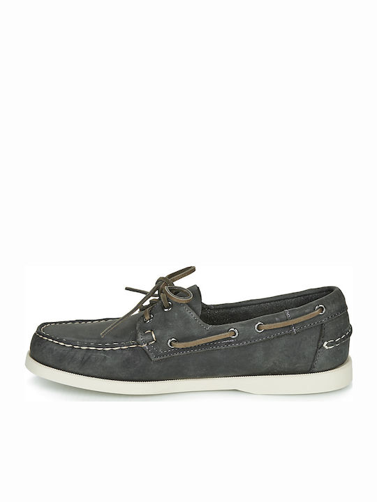 Docksides Portland Crazy Suede Ανδρικά Boat Shoes σε Γκρι Χρώμα