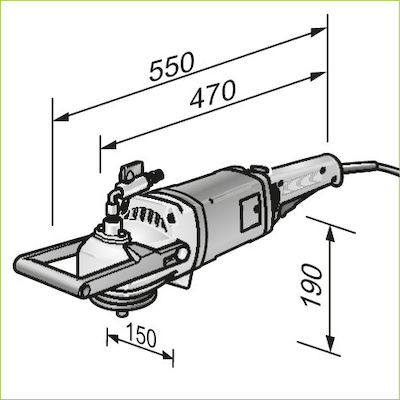 Flex LW 1202 SN, PRCD Electric Eccentric Sander 130mm Electric 1600W 477788