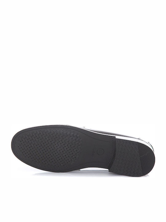 New Damon B Men's Leather Loafers Black