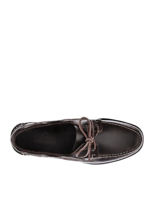 Docksides Portland Men's Leather Boat Shoes Brown