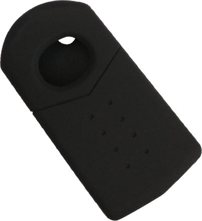 Silicone Car Key Cover Case with 3 Buttons for Mazda Black