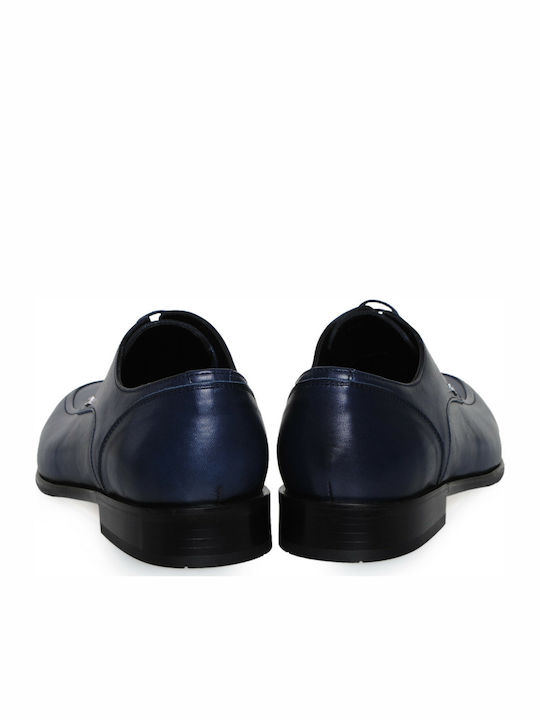 Δερμάτινα Ανδρικά Loafers σε Μπλε Χρώμα
